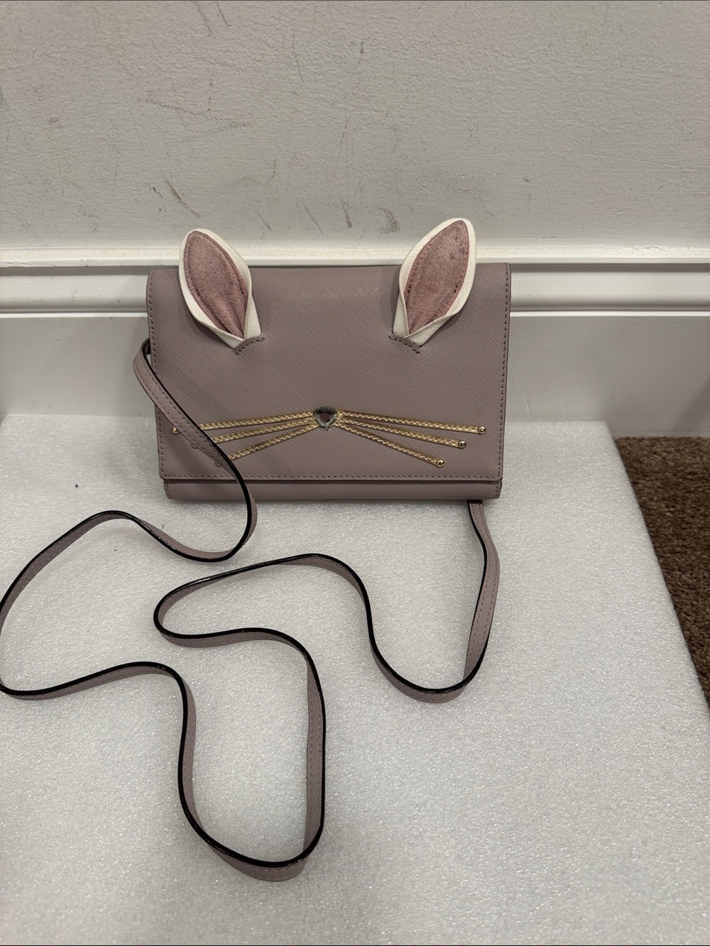 Kate spade hop to it bunny rabbit crossbody bag purse clutch